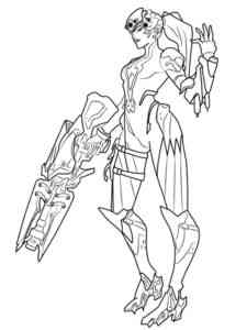 Widowmaker Overwatch coloring page