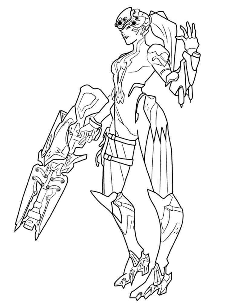 Widowmaker Overwatch coloring page