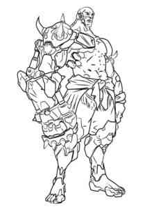 Doomfist Overwatch coloring page