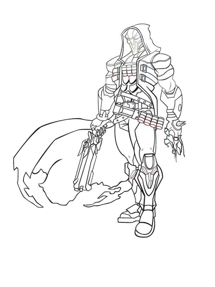 Reaper Overwatch coloring page
