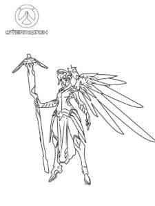 Mercy Overwatch coloring page