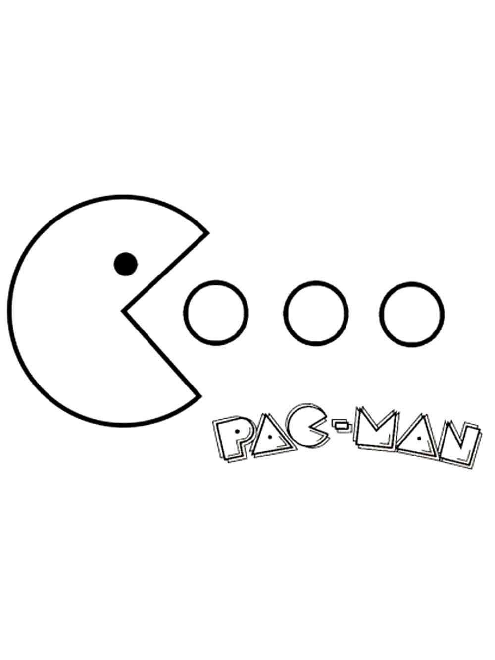 Game Pacman coloring page
