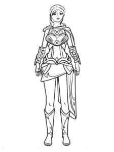 Cassie Paladins coloring page