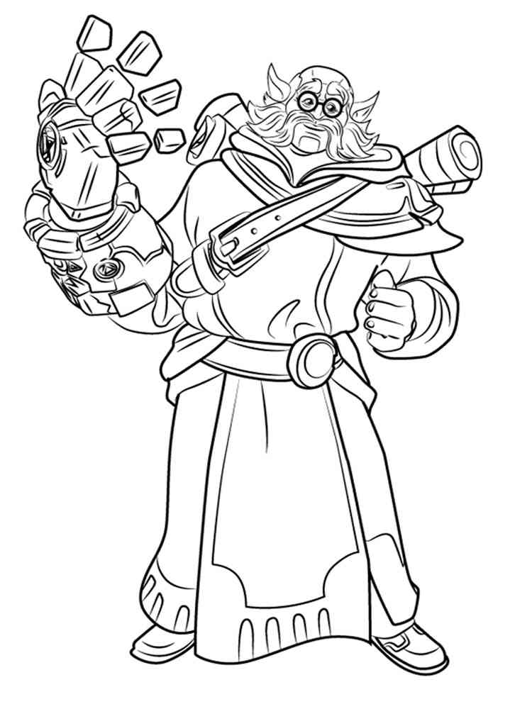 Torvald Paladins coloring page