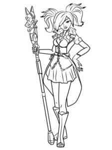 Evie Paladins coloring page