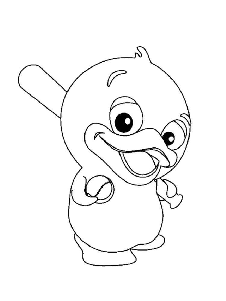 Blue Bolly from Panfu coloring page