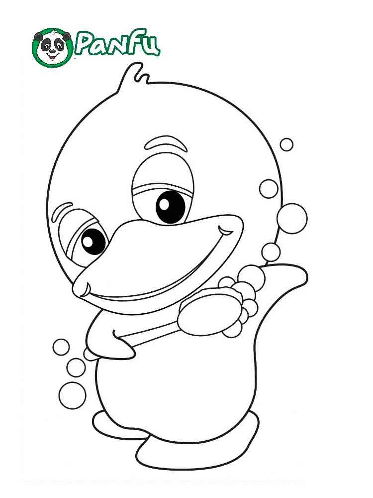 Pink Bolly from Panfu coloring page