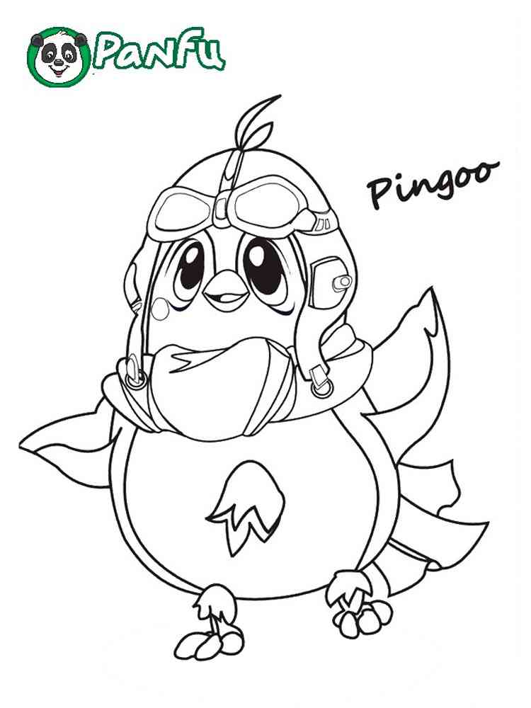 Pingoo Panfu coloring page