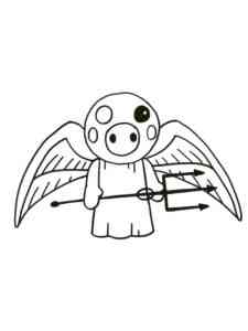 Demon Piggy Roblox coloring page
