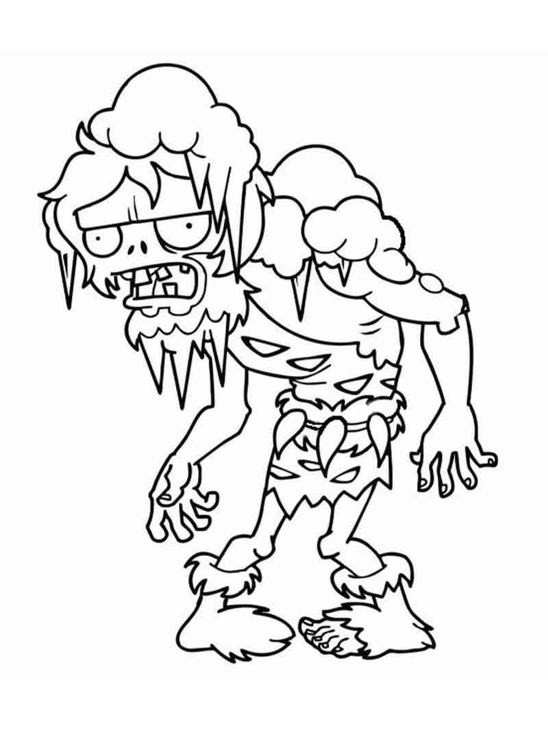 Troglobite from Plants vs. Zombies coloring page