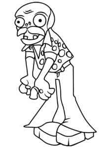 Backup Dancer from PvZ coloring page
