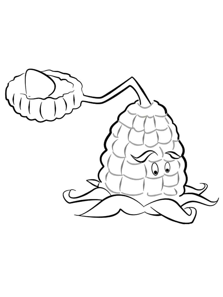 Kernel-pult from Plants vs. Zombies coloring page