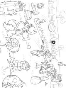 Plants vs. Zombies Game coloring page