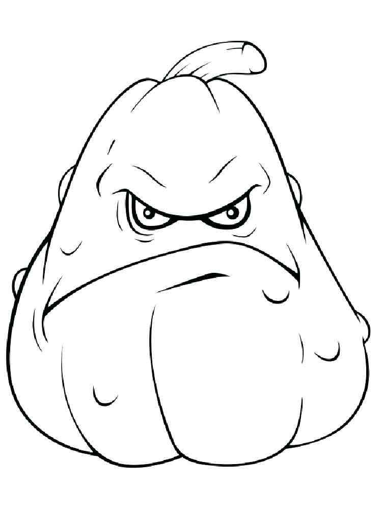 Squash from Plants vs. Zombies coloring page