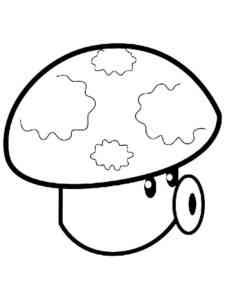 Puff-shroom from Plants vs. Zombies coloring page