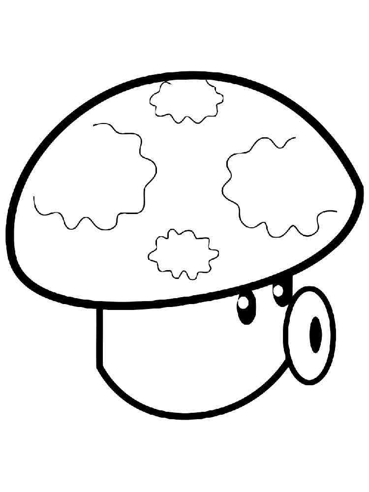 Puff-shroom from Plants vs. Zombies coloring page