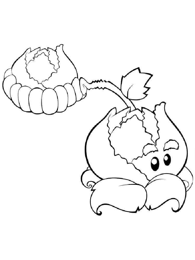 Cabbage Pult from Plants vs. Zombies coloring page
