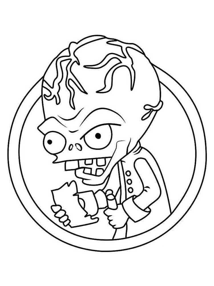Dr Zomboss from Plants vs. Zombies coloring page