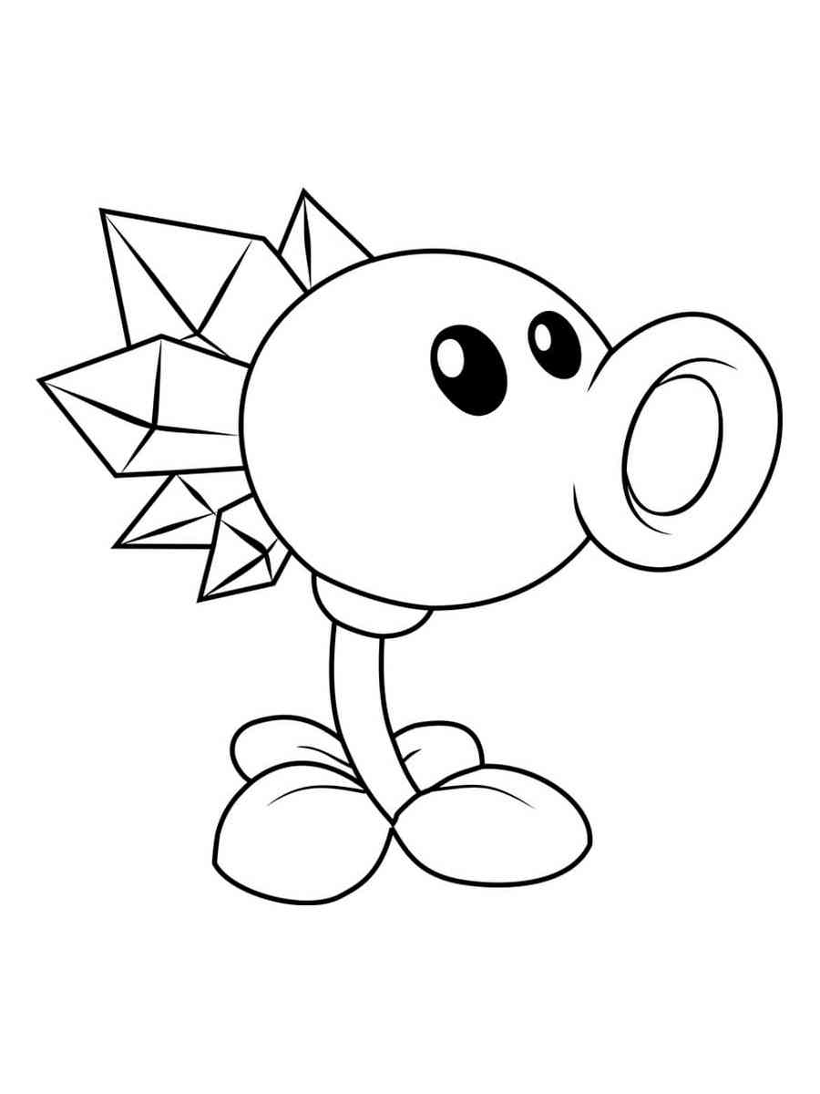 Snow Pea from Plants vs. Zombies coloring page