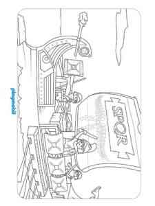 Roman Galera Playmobil coloring page
