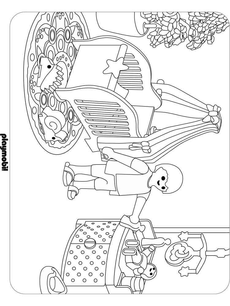 Designer Playmobil 5 coloring page