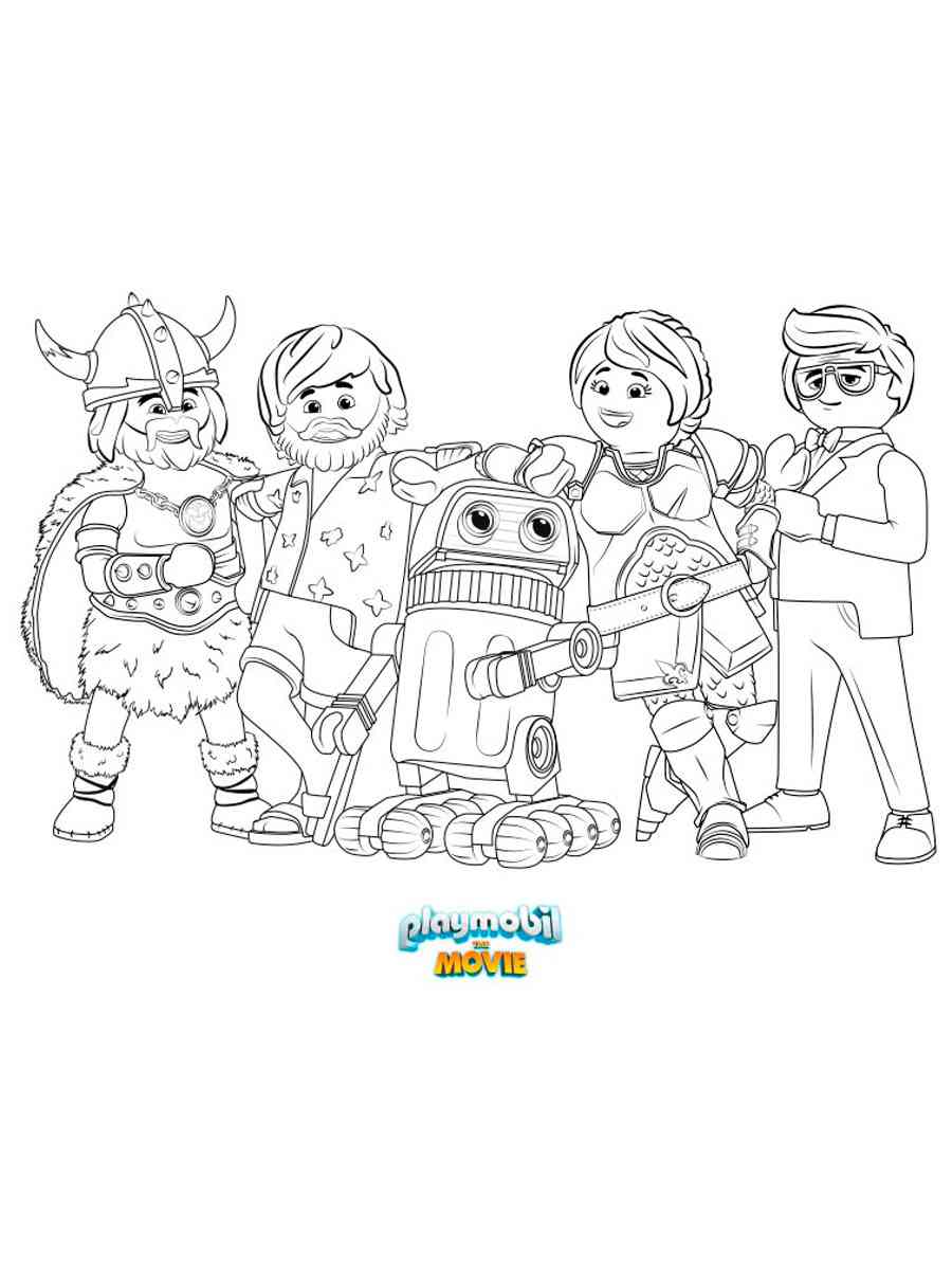 Playmobil Movie 2 coloring page