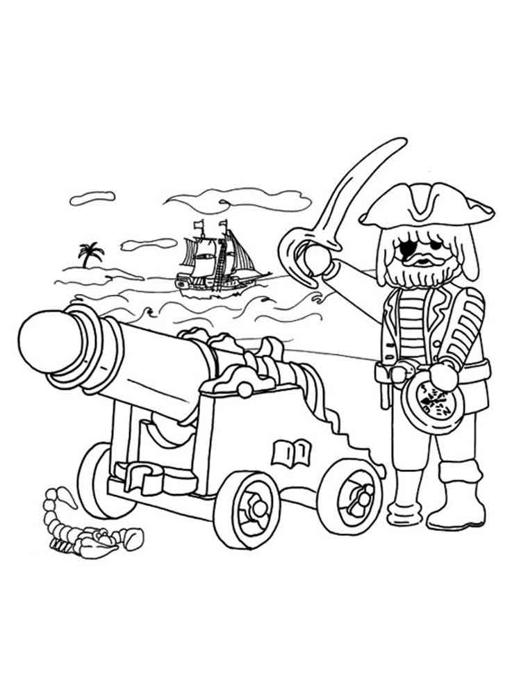 Pirates Playmobil coloring page