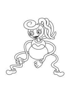 Funny Mommy Long Legs Poppy Playtime coloring page