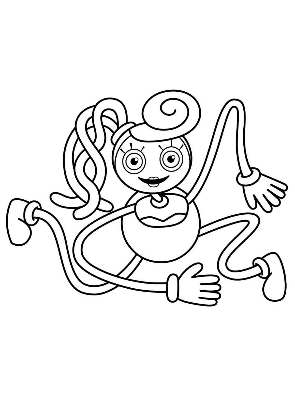 Poppy Playtime Mommy Long Legs coloring page