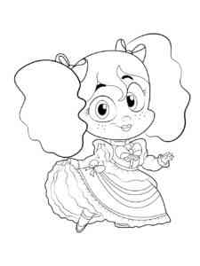 Girl Poppy Playtime coloring page