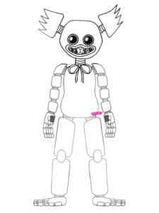 Robot Huggy Wuggy Poppy Playtime coloring page