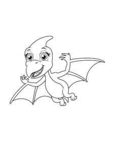 Beautiful Pterodactyl coloring page