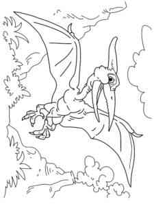 Funny Pterodactyl coloring page