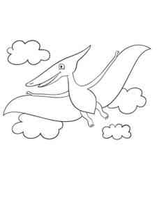 Pterodactyl Flying Dinosaur coloring page