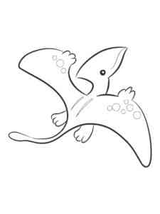 Baby Pterodactyl coloring page