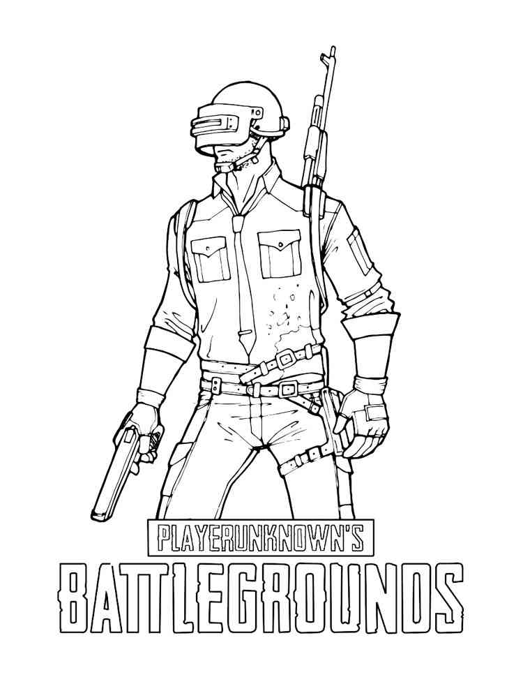 PUBG: BATTLEGROUNDS coloring page