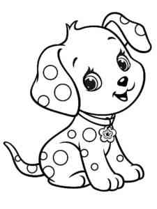 Cute Puppy 3 coloring page