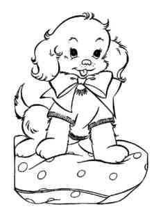 Beautiful Puppy coloring page