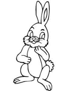 Easy Rabbit coloring page