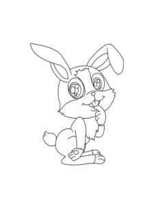Shy Rabbit coloring page