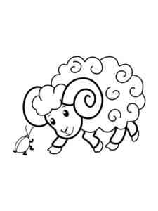 Ram and Beetle coloring page