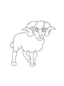 Young Ram coloring page