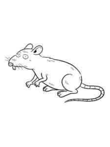 Cartoon Rat coloring page