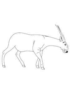 Easy Saola coloring page