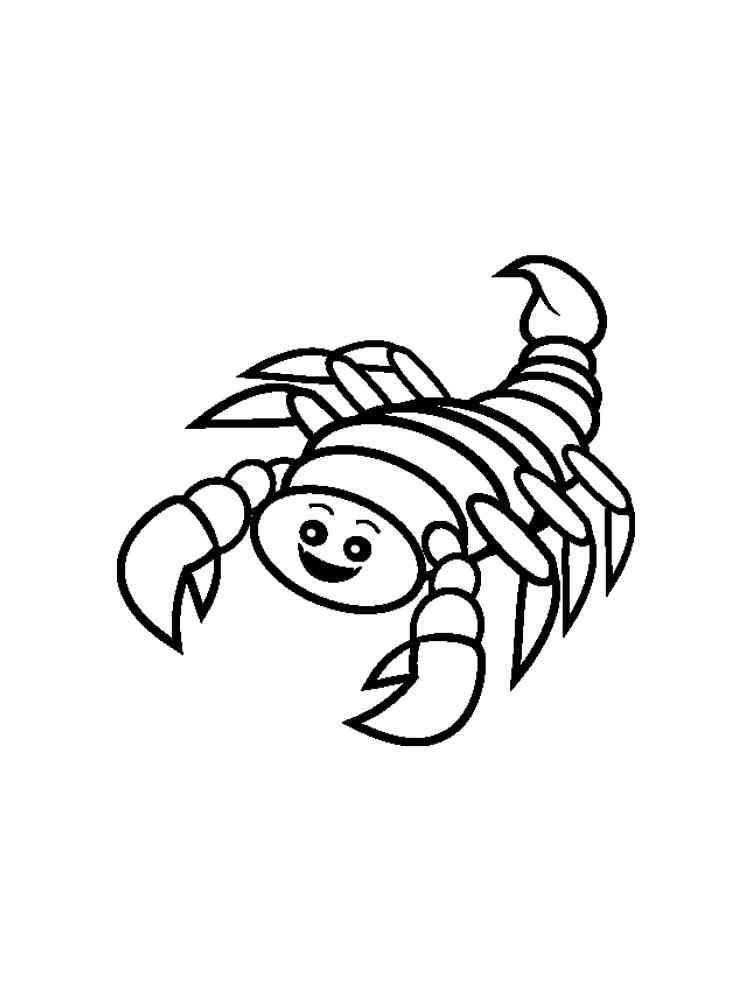 Cute Scorpion coloring page