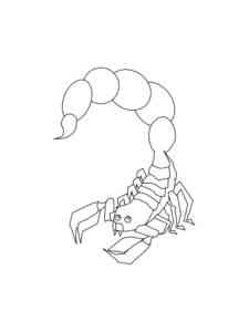 Easy Scorpion coloring page