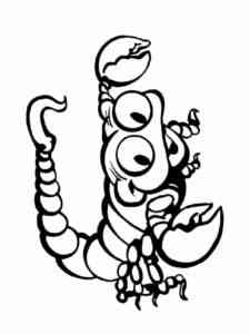Funny Scorpion coloring page
