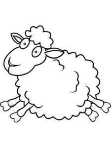 Crazy Sheep coloring page