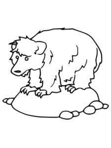 Funny Sloth Bear coloring page