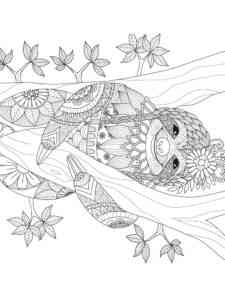 Sloth Zentangle coloring page
